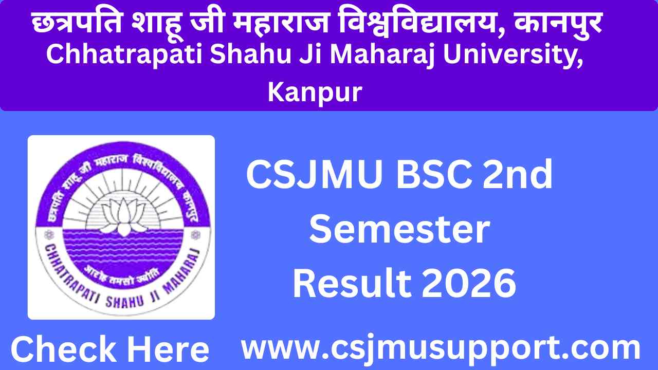 CSJMU BSC 2nd Semester Result